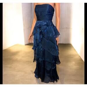 Lucy In The Sky Strapless Ruffle Maxi Dress Size 5